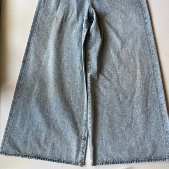 Agolde Light Blue Flare & Wide Leg Jeans - Picture 4 of 13